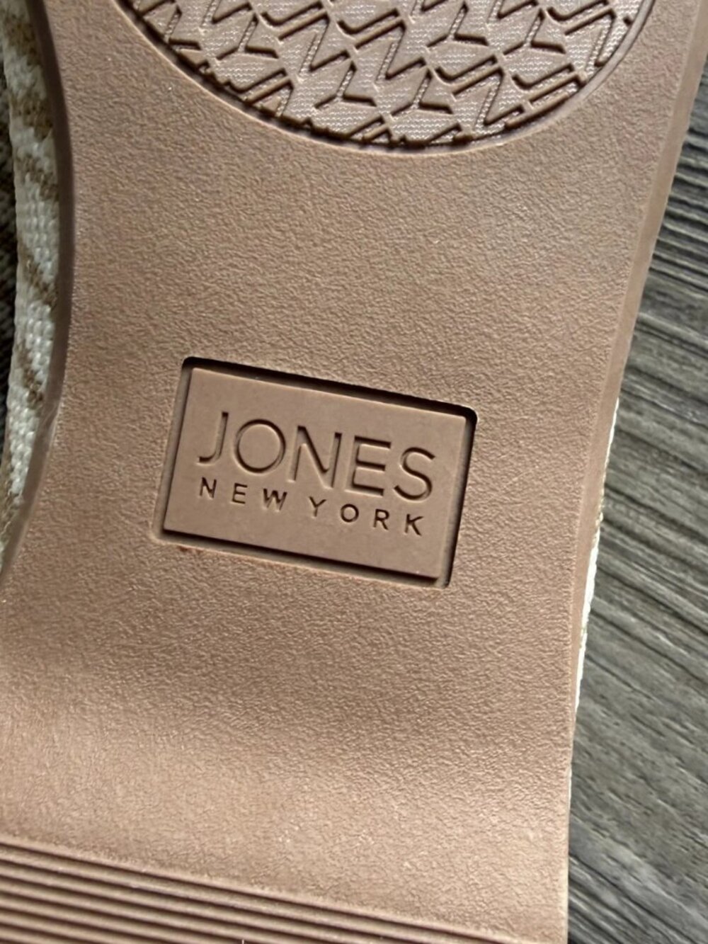Jones New York Comfort Beige Zebra Print Pointed Toe Knit Flats Shoes 8 NWT - Picture 10 of 12